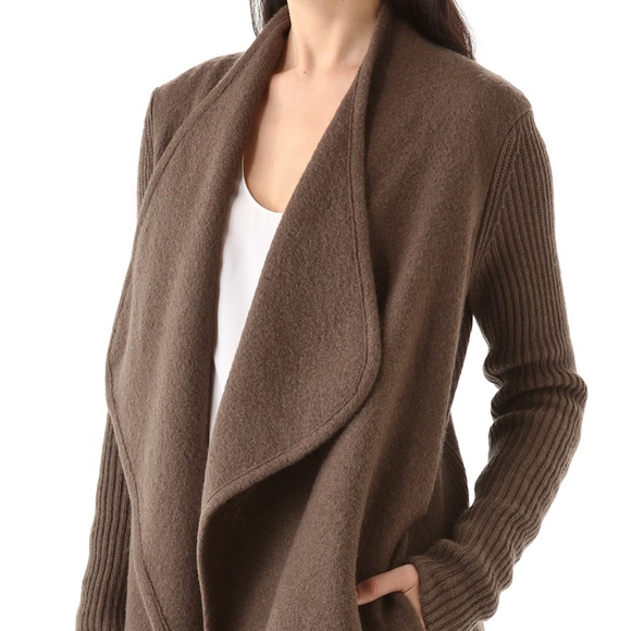 boiled wool sweater coat